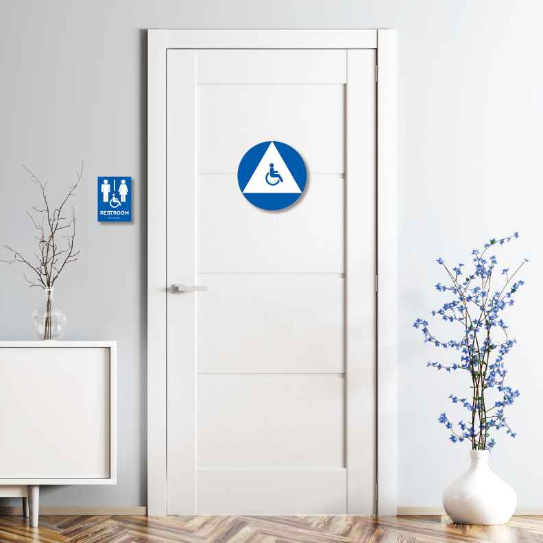 ADA Title 24 Restroom Unisex Bundle Door-Wall