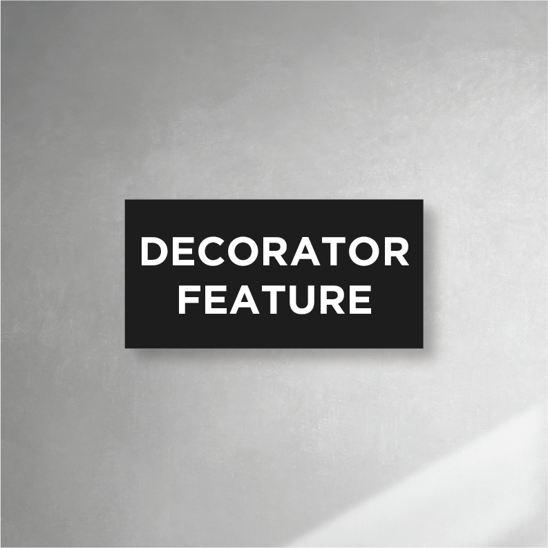 Decorator Feature Plaque
