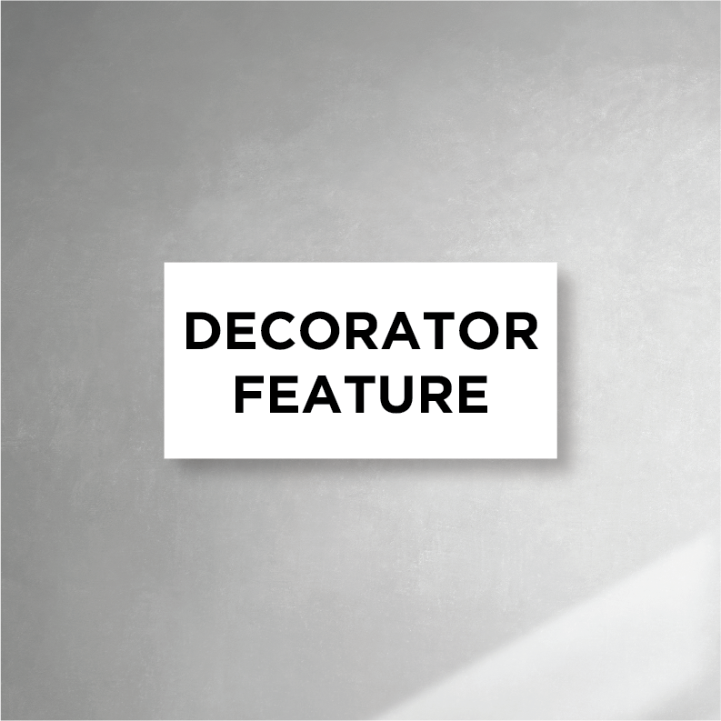 Decorator Feature Plaque