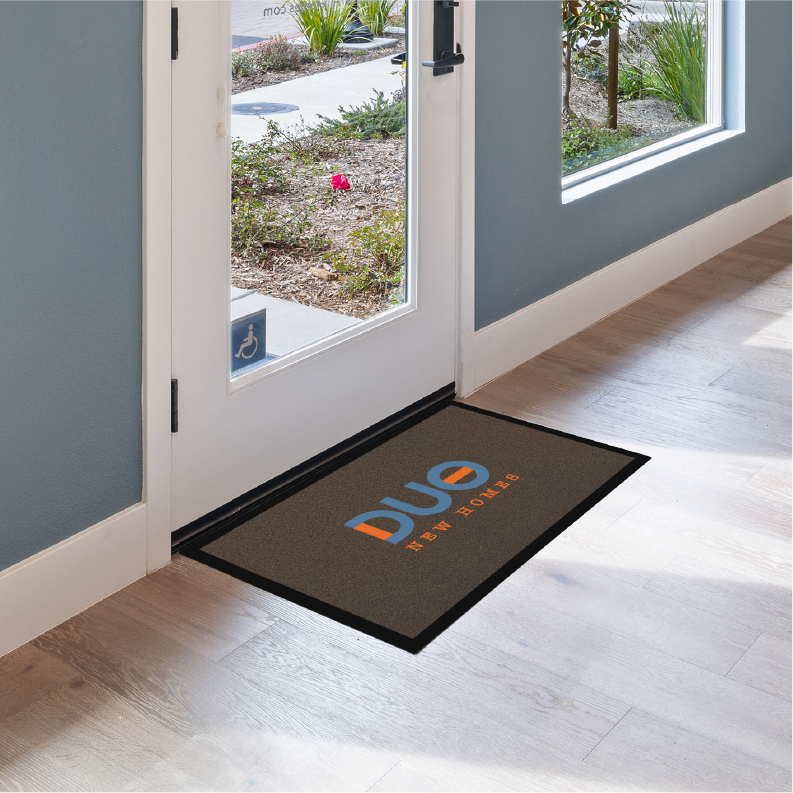 Custom Flocked Olefin Interior/Exterior Door Mats