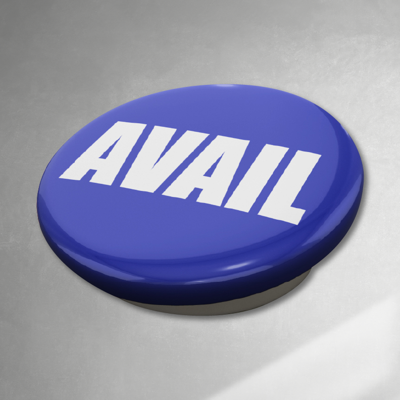 5/8" AVAILABLE Metal Button
