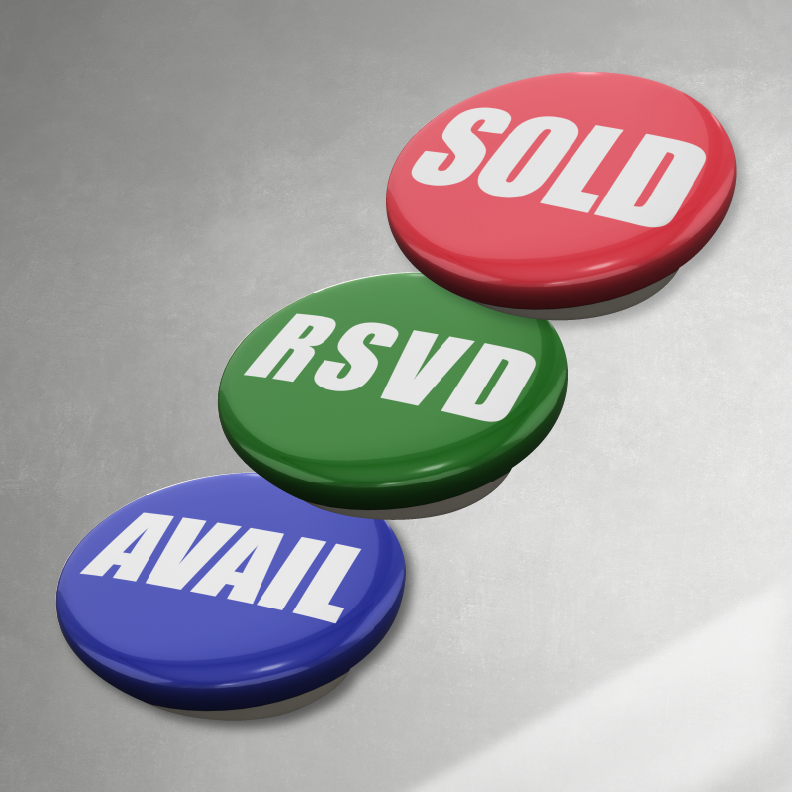 Valued Button Metal Button Combo Pack of 150 (SOLD, AVAIL, RSVD) 50 each – Marketline ...