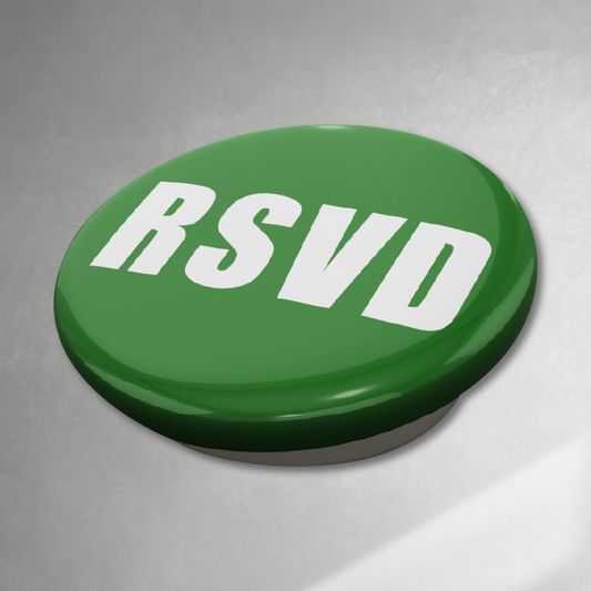 5/8" RESERVED Metal Button