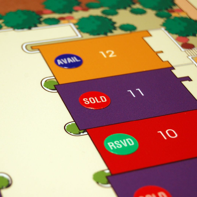 Plot Map Sticker Combo Pack of 150 (SOLD, AVAIL, RSVD) 50 each ...