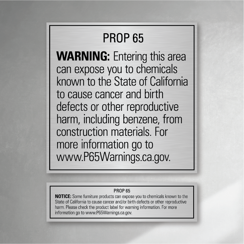 Proposition 65 Plaque