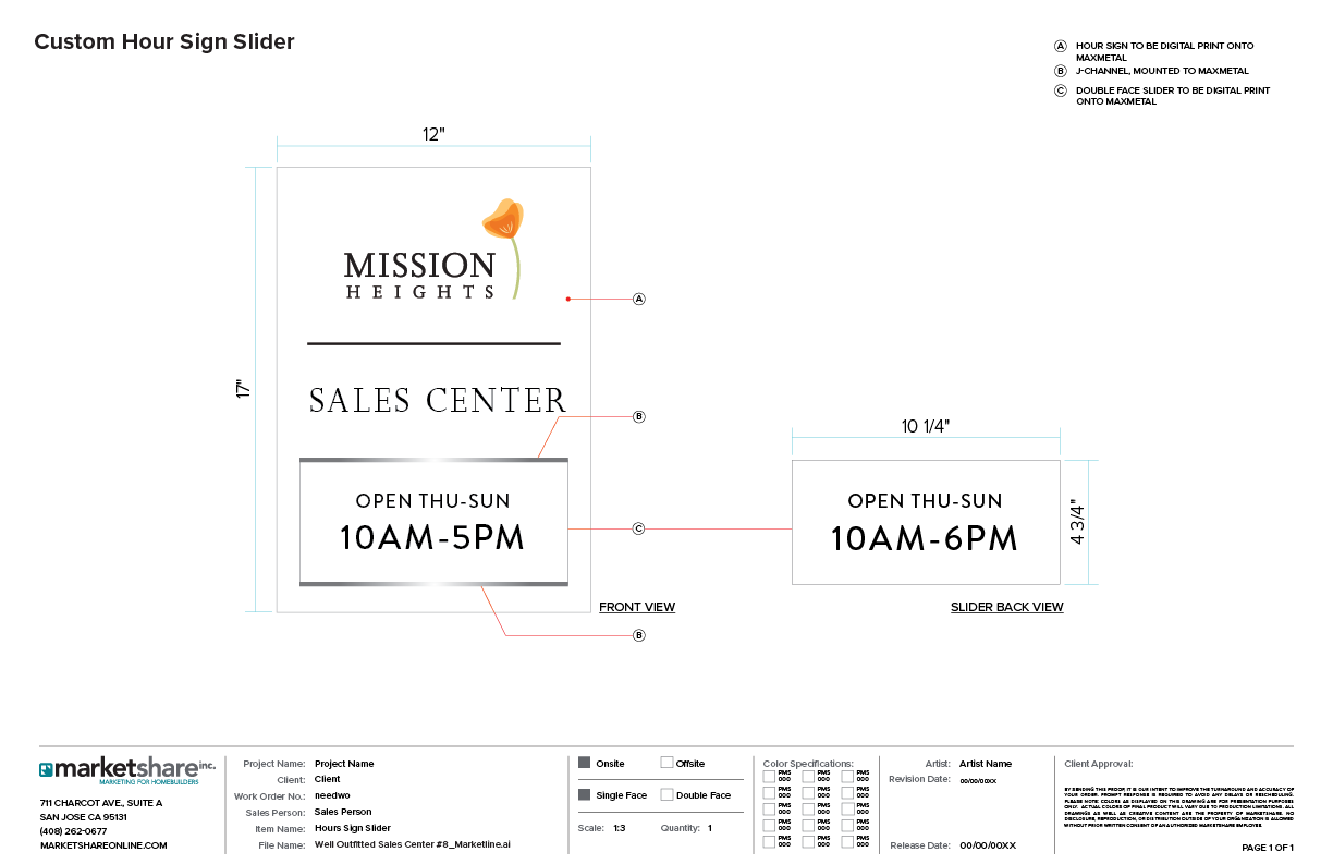 Custom Office Hours Sign