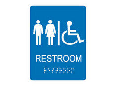 Restroom Signs - Unisex/Handicapped